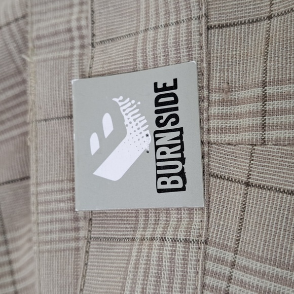 BurnSide Flat Front Golf Walking Plaid Tan Shorts Men's Size 38 - Picture 14 of 15